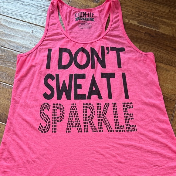 Chin Up Apparel Tops - Chin Up Apparel Vibrant Pink Tank Top